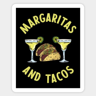 Funny Margaritas and Tacos for Mexican Food Lovers Sticker
